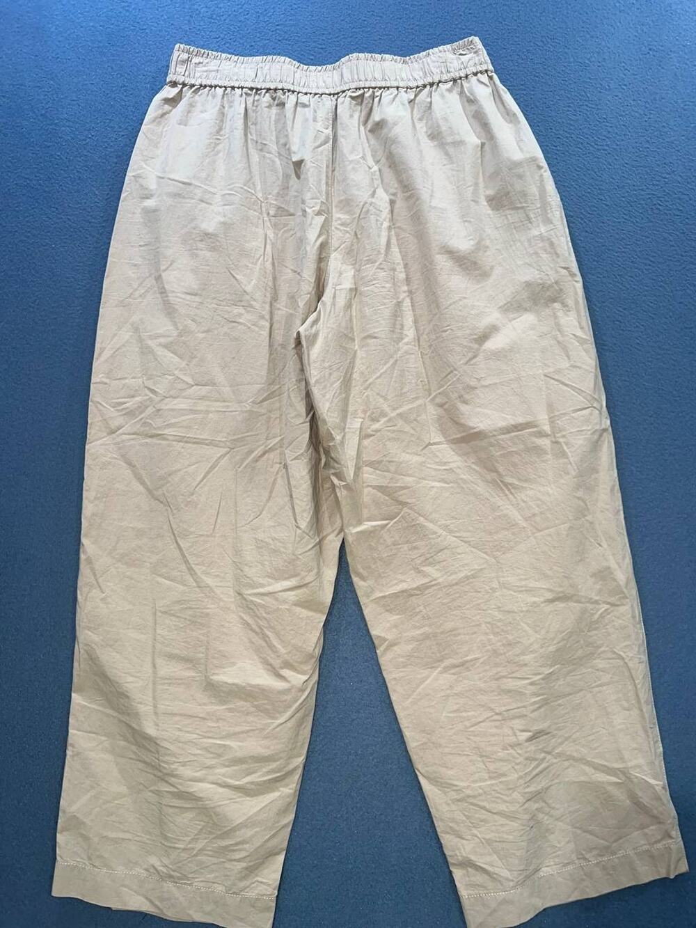 Madewell Pants Women Pull On Pockets cotton Relaxed Beach Large A010646